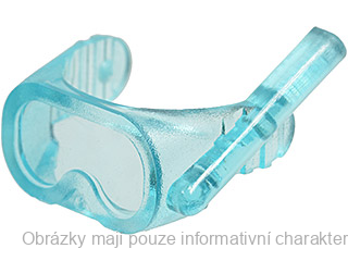 30090 Trans-Light Blue Minifigure, Visor Scuba Diver Mask