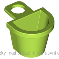 4523 Lime Minifigure Container D-Basket