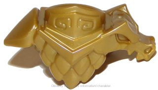 36019 Pearl Gold Minifigure Armor Breastplate with Shoulder Pads Dragon