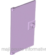 60616 Lavender Door 1 x 4 x 6 with Stud Handle