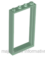60596 Sand Green Door, Frame 1 x 4 x 6 with 2 Holes on Top and Bottom