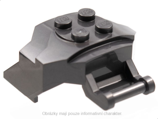 79896 Pearl Dark Gray Cockpit Front 4 x 3 x 2 with Bar Handle