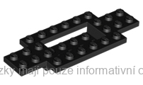30029 Black Vehicle, Base 4 x 10 x 2/3 with 4 x 2 Recessed Center
