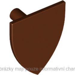 3846 Reddish Brown Shield Triangular