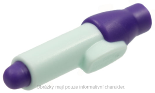 35809pb01 Light Aqua Pen with Dark Purple Tip and Cap