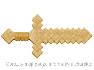 18787 Pearl Gold Sword Pixelated (Minecraft)