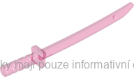 21459 Trans-Dark Pink Sword, Shamshir/Katana