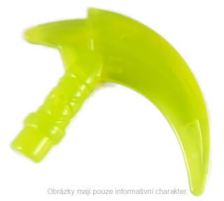37341d Trans-Neon Green Hook with Bar