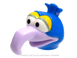 84859pb01 Blue Head, Modified Muppet Gonzo with Lavender Beak