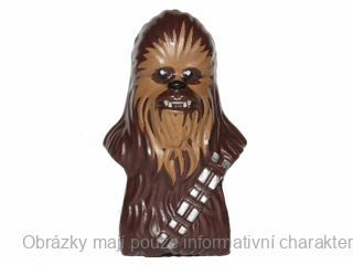 15307pb01 Dark Brown Head, Modified SW Wookiee, Chewbacca