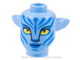 1576pb01 Medium Blue Head, Modified Alien Na'vi (Avatar)