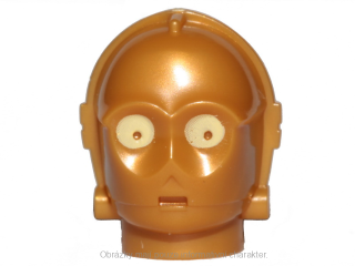 x134pb01 Pearl Gold Head, Modified SW C-3PO / K-3PO Protocol Droid