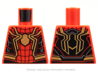 973pb4457 Red Torso Spider-Man Costume
