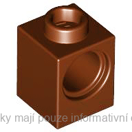 6541 Reddish Brown Brick 1 x 1 with Hole