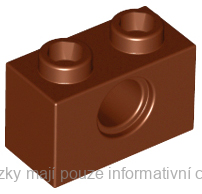 3700 Reddish Brown Brick 1 x 2 with Hole