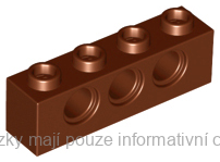 3701 Reddish Brown Brick 1 x 4 with Holes
