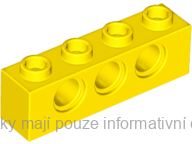 3701 Yellow Brick 1 x 4 with Holes