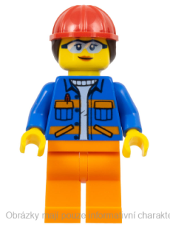 cty1402 Minifigure, Construction Worker - Female