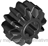 32270 Black Technic, Gear 12 Tooth Double Bevel