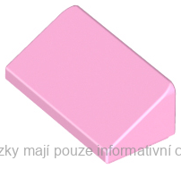 85984 Bright Pink Slope 30 1 x 2 x 2/3