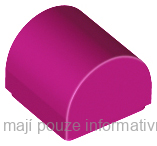 49307 Magenta Slope, Curved 1 x 1 x 2/3 Double