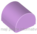49307 Medium Lavender Slope, Curved 1 x 1 x 2/3 Double