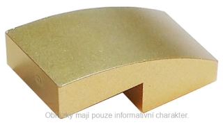 11477 Metallic Gold Slope, Curved 2 x 1 x 2/3