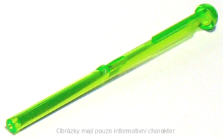 15303 Trans-Bright Green Projectile Arrow, Bar 8L with Round End