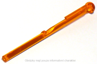 15303 Trans-Orange Projectile Arrow, Bar 8L with Round End