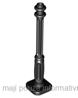 11062 Black Support 2 x 2 x 7 Lamp Post, 4 Base Flutes