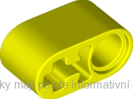 60483 Neon Yellow Technic, Liftarm Thick 1 x 2 - Axle Hole