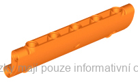 62531 Orange Technic, Panel Curved 11 x 3 with 2 Pin Holes