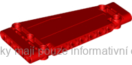18945 Red Technic, Panel Plate 5 x 11 x 1 Tapered