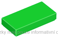 3069b Bright Green Tile 1 x 2 with Groove