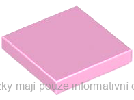 3068b Bright Pink Tile 2 x 2 with Groove