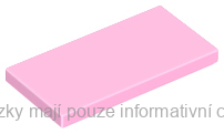 87079 Bright Pink Tile 2 x 4