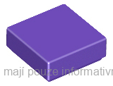 3070b Dark Purple Tile 1 x 1 with Groove