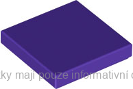 3068b Dark Purple Tile 2 x 2 with Groove