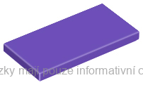 87079 Dark Purple Tile 2 x 4