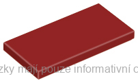 87079 Dark Red Tile 2 x 4