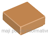 3070b Medium Nougat Tile 1 x 1 with Groove