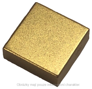 3070b Metallic Gold Tile 1 x 1 with Groove