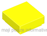 3070b Neon Yellow Tile 1 x 1 with Groove