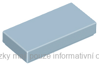 3069b Sand Blue Tile 1 x 2 with Groove