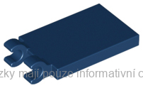 30350b Dark Blue Tile, Modified 2 x 3 with 2 Open O Clips