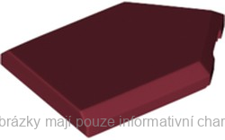 22385 Dark Red Tile, Modified 2 x 3 Pentagonal