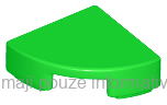 25269 Bright Green Tile, Round 1 x 1 Quarter