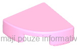 25269 Bright Pink Tile, Round 1 x 1 Quarter