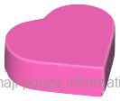39739 Dark Pink Tile, Round 1 x 1 Heart