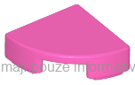 25269 Dark Pink Tile, Round 1 x 1 Quarter